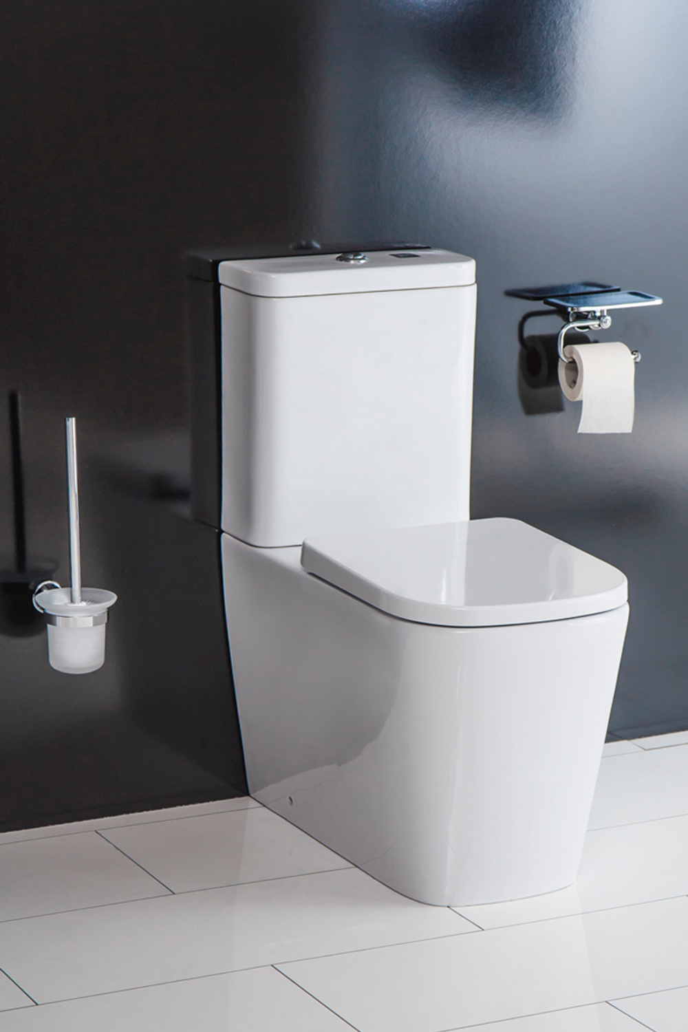 Унитаз-компакт безободковый BelBagno ALBANO BB120CPR + BB120T