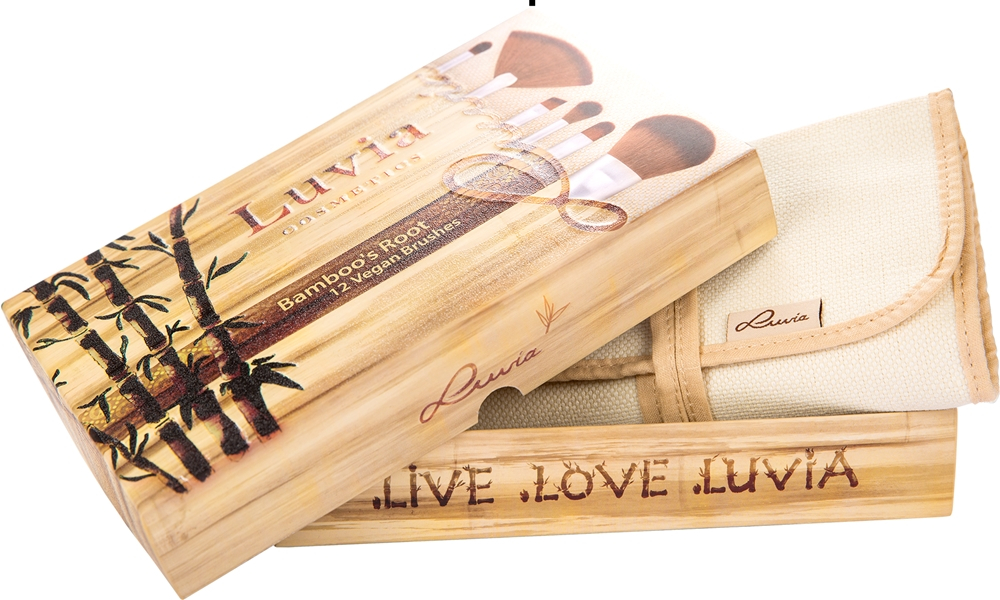 Luvia Cosmetics Bamboo Bamboo’s Root - Набор кистей с чехлом, 12 szt.