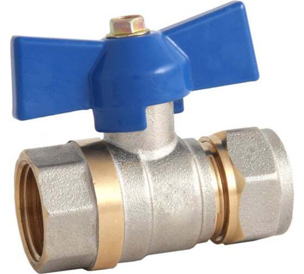 Кран шаровый д/металлопластика SMS  20*3/4" ц/г