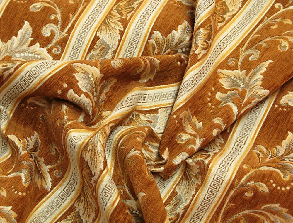 Шенилл Грейс полоса коричневый