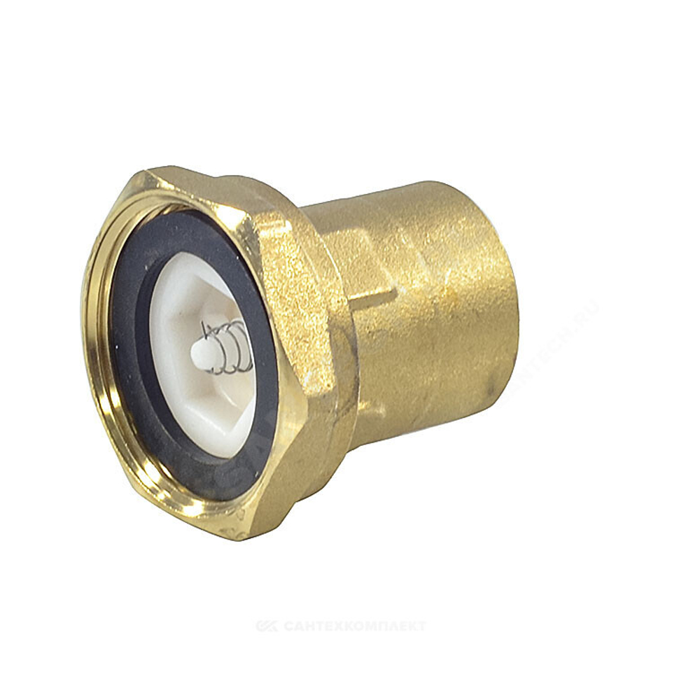 Соединение для подключения насоса латунь 1 1/2"x1" ВР с обратным клапаном R39 Giacomini R39Y001