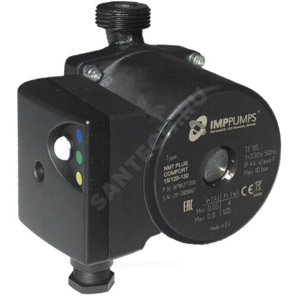 Насос циркуляционный IMP PUMPS NMT PLUS COMFORT INOX 15/120-130 (1х220В; 0,10кВт)
