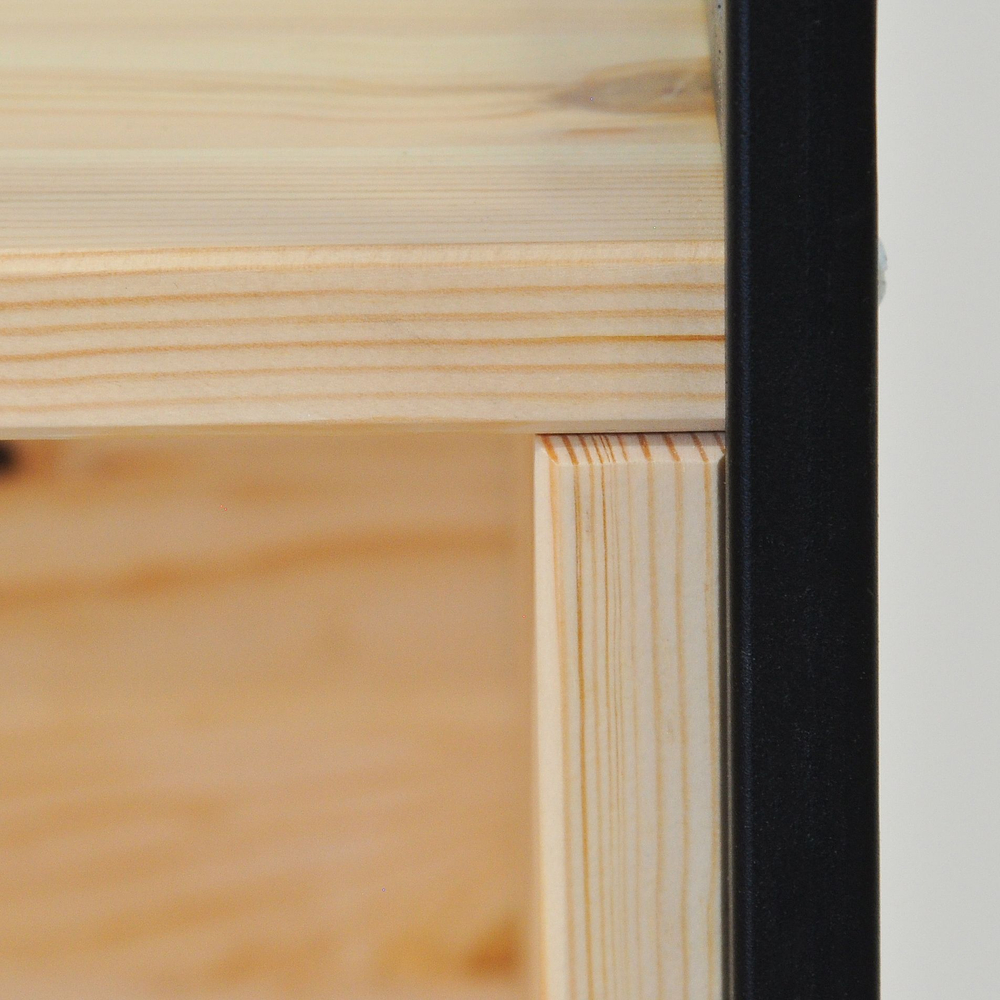 Стеллаж, 180х35х127, Бьерн, напольный, для книг, деревянный, в ванную и прихожую, для кухни, лак, La Redoute