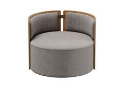 Кресло крутящееся Lagom 800 (капучино твид, натуральный дуб)