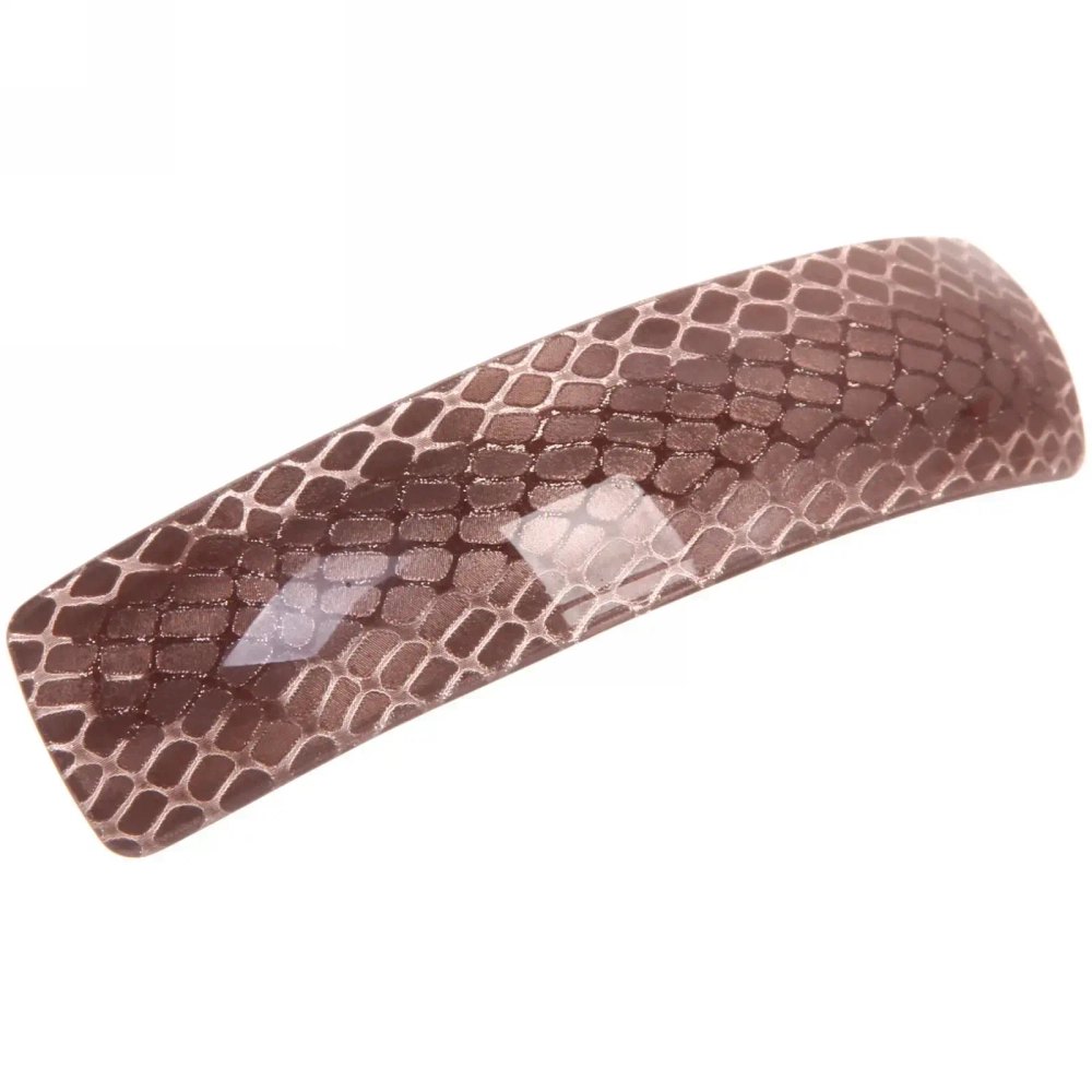 Заколка автомат «Lady Collection - Лали», прямоуг., 6 цветов, 10*2,5см (Кокетка)