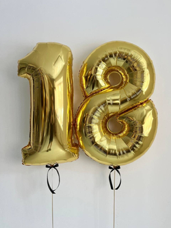 Воздушные шары Цифры синие №2591