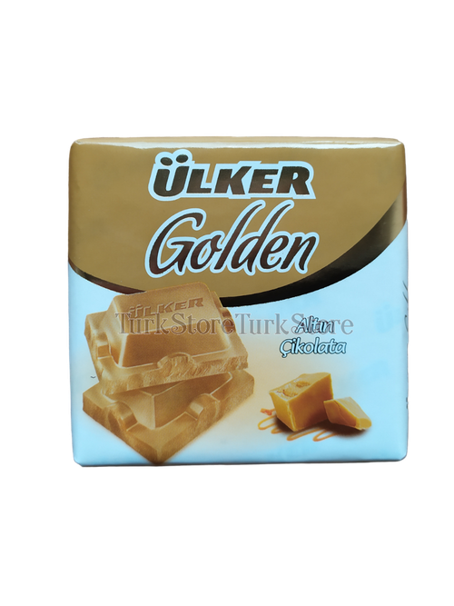 Белый шоколад Ulker Golden с карамелью 60 гр