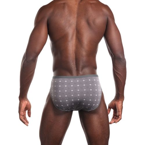 Мужские трусы слипы серые с узором Sergio Dallini SG2932-3