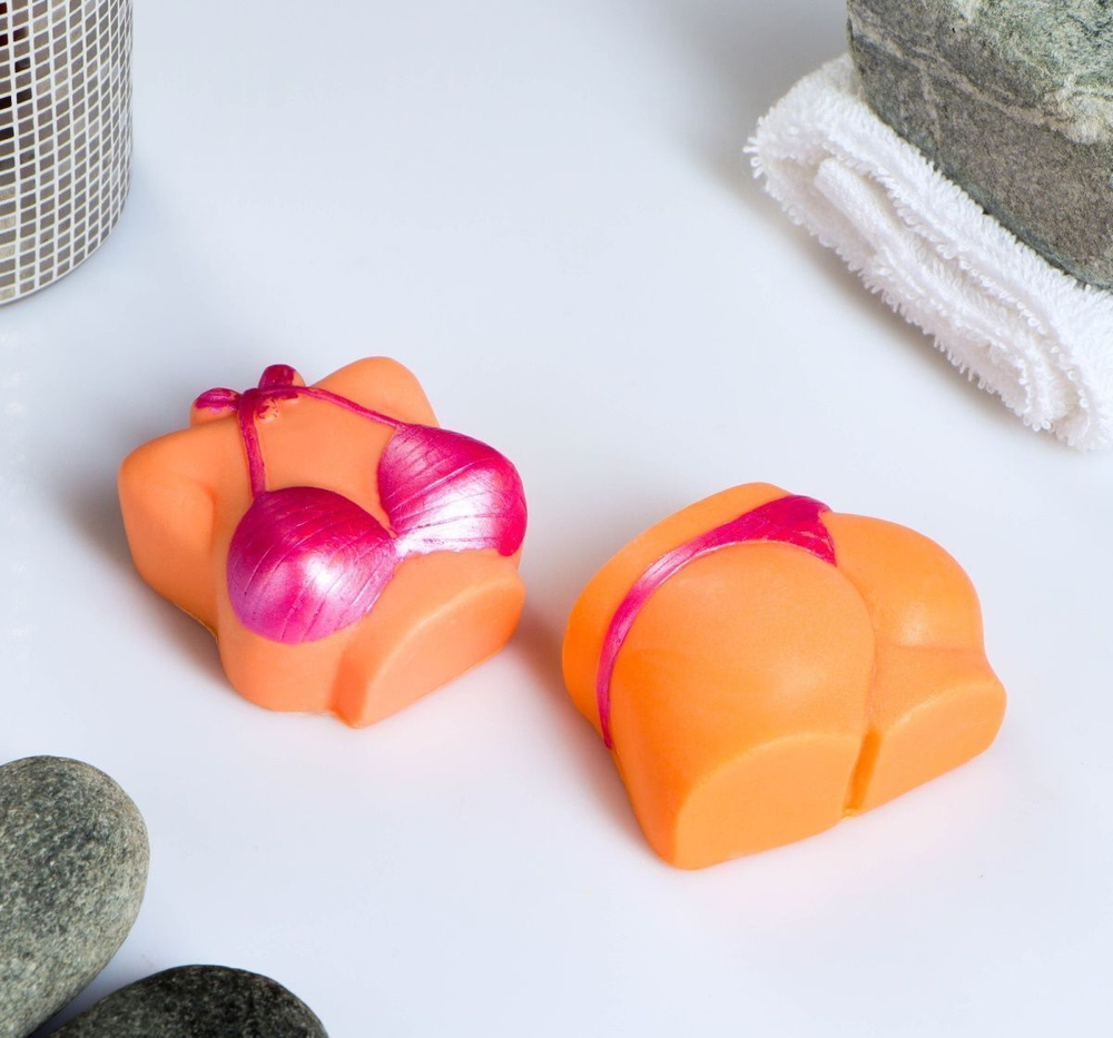 Набор фигурного мыла Женские формы - 130 гр. (Цвет: телесный)