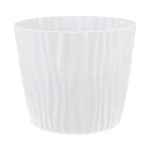 Кашпо ВОЛНА D250мм 8л с вкладышем Белый (комплект 12 шт)