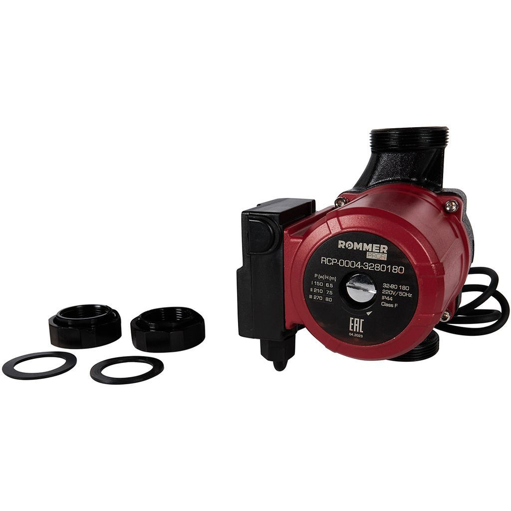 Насос циркуляционный ROMMER Profi 32-80-180 с гайками