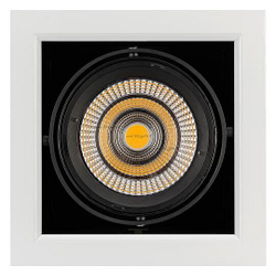Встраиваемый светильник Arlight CL-KARDAN-S190x190-25W Warm3000 (WH-BK, 30 deg) 024985