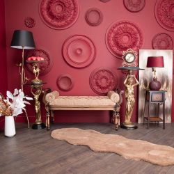 Банкетка Флоренция Орех(Д) Каледония Даймонд Мокка