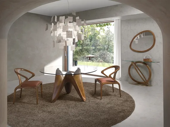 Стол Angel Cerda 1126 Ø140 см из закаленного стекла