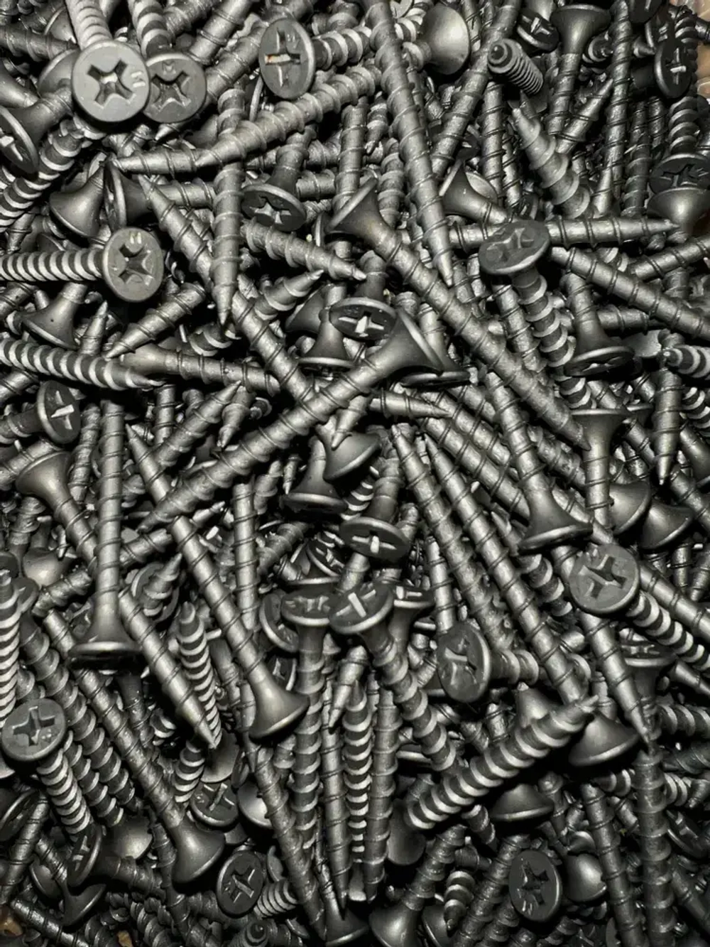 Саморезы по дереву 3.5х41 мм, черные фосфатированные, 1 кг