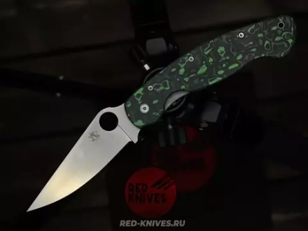 (Реплика Spyderco Military) Складной нож Steelclaw Боец-3 Лимитка , рукоять карбон - сталь M390