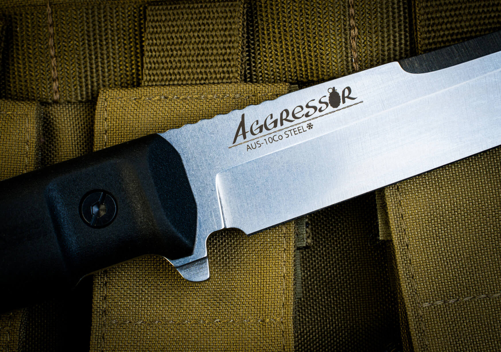 Тактический нож Aggressor AUS-10Co (Cryo) Stonewash