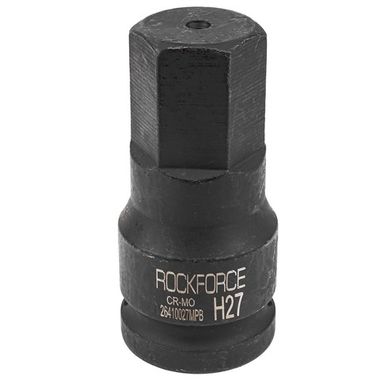 Головка-бита ударная 6-гранная 27мм, 3/4'' RockForce RF-26410027MPB