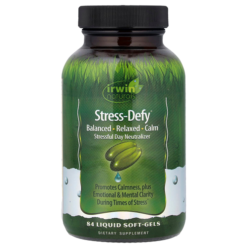 Irwin Naturals, Stress-Defy, 84 жидких желатиновых капсул