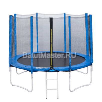 Батут для дачи с сеткой и лестницей, диаметр 12 футов B-15730