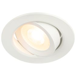 KL LED 22A-5 3K WH Светильник ЭРА светодиодный круглый поворотн. LED SMD 5W 3000K, белый