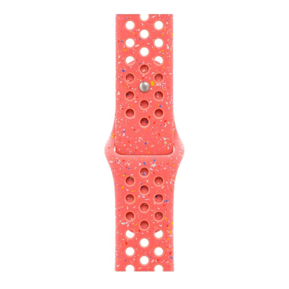 Умные часы Apple Watch Series 10 GPS, 42mm, Silver Aluminium Case with Nike Sport Band S/M, Magic Ember (Серебристый) MWWW3/MYL23