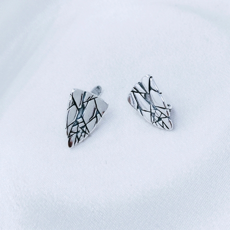 "Пустыня" серьги в серебряном покрытии из коллекции "Этно" от Jenavi с английским замком