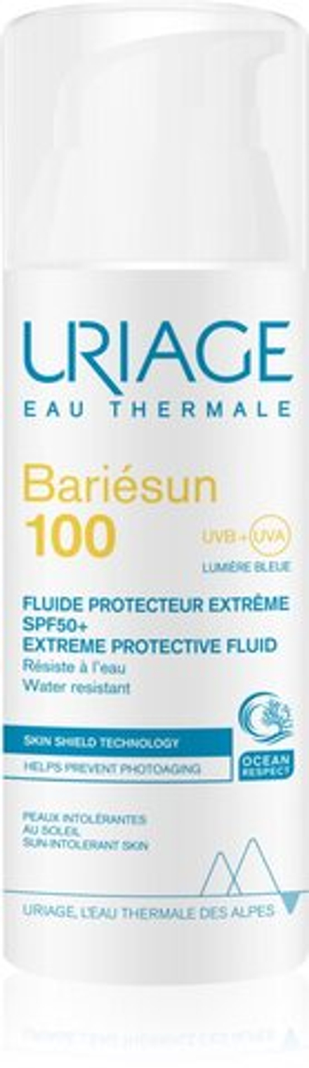 Uriage Bariesun 100 Extreme Protective Fluid SPF 50+ - защитный флюид для очень чувствительной и непереносимой кожи SPF 50+ /   50  ml  / GTIN 3661434011979