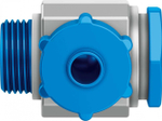 Штуцер ниппельный угловой с накидной гайкой Festo LCK-3/8-PK-6 (комплект 10 шт)