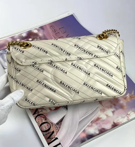 Маленькая сумка Gucci GG Marmont The Hacker Project белый