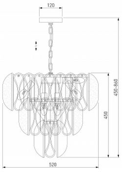 Подвесная люстра Bogate's Callas 365/12
