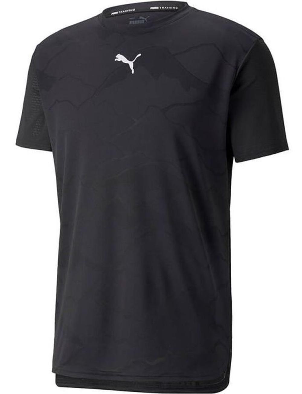 Мужская теннисная футболка Puma Train Vent Short Sleeve - puma black/jacquard