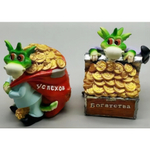 Фигурка «Дракон с кучей золота» 8,8*6,5*11 см, микс