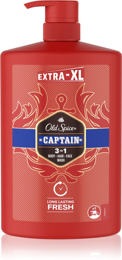 Old Spice Captain - гель для душа для мужчин /   1000  ml  / GTIN 8006540818824