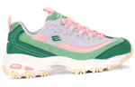 Skechers D"Lites 1.0 Chunky Shoes Green/Pink Women"s