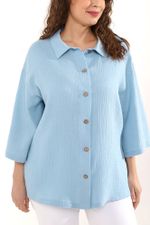Блузка (рубашка) Виола-3 Виотекс ГОЛУБОЙ