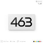 Номер на дверь 463, табличка на дверь для офиса, квартиры, кабинета, аудитории, склада, белая 120х70 мм, Айдентика Технолоджи