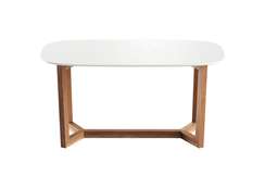 Стол обеденный Cross 2 160*85 см (белый, бук)