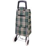 Тележка хозяйственная с сумкой (93*33*26см, колеса 16см,грузоподъемность до 30 кг.) зеленая SYD-016