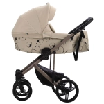 Коляска 2в1 Bebetto MAGNUM LIGHT SE light se 08 (св.бежевый) бежевая рама