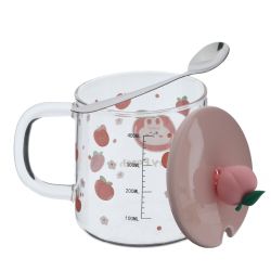 GAEM Кружка с крышкой и ложкой 440 мл, L8,4 W8,4 H8,3 см