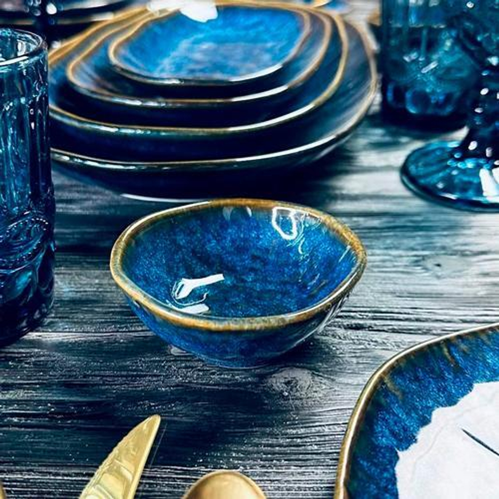 Набор из 6 глубоких блюдец 9*4см в под.уп Фарфор 133-306