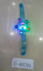Браслет со спиннером, со светом, 3-4 цветов микс, пакет с-40791
