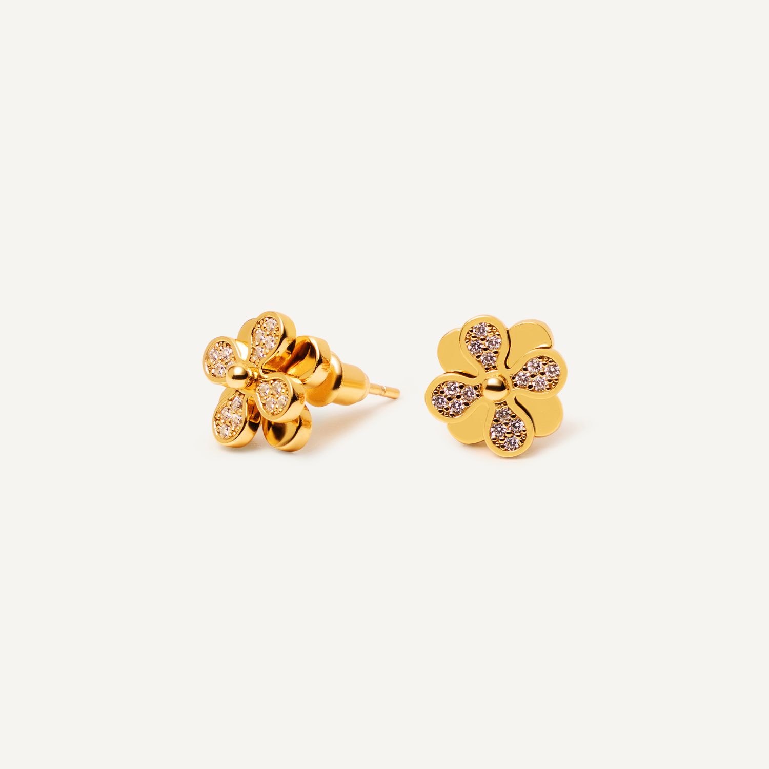 Серьги Flowery Gear Earring - Gold