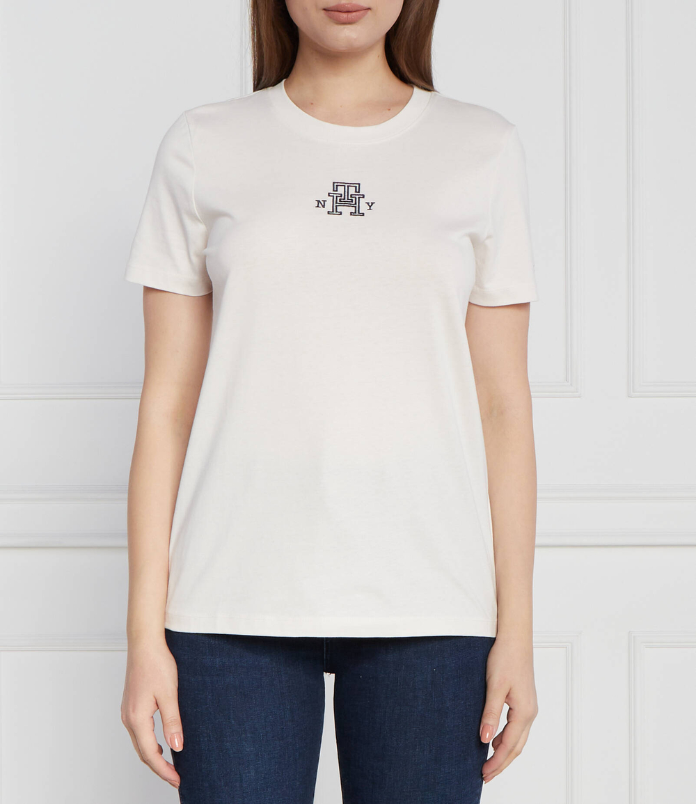 Футболка REG VARSITY IMD NY C-NK SS Tommy Hilfiger - белый(WW0WW38874)