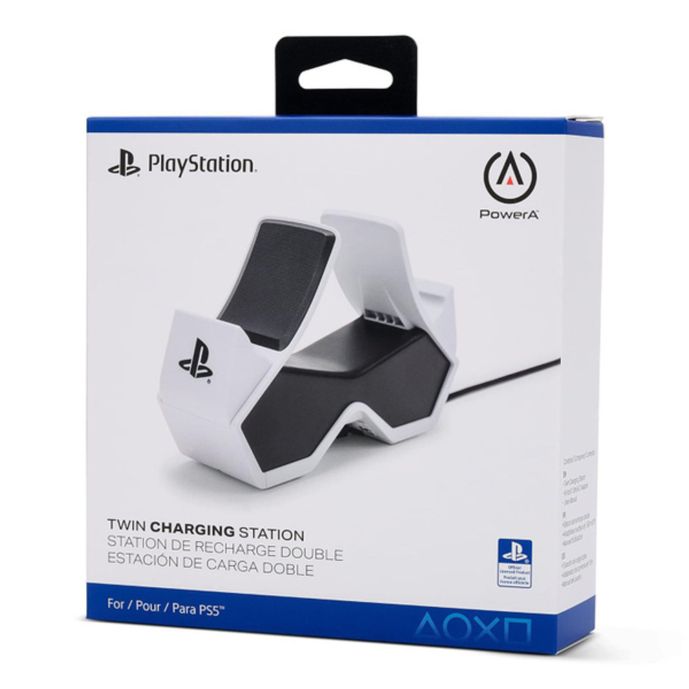 Зарядная станция PowerA Twin Charging для 2-х геймпадов Sony DualSense PlayStation 5