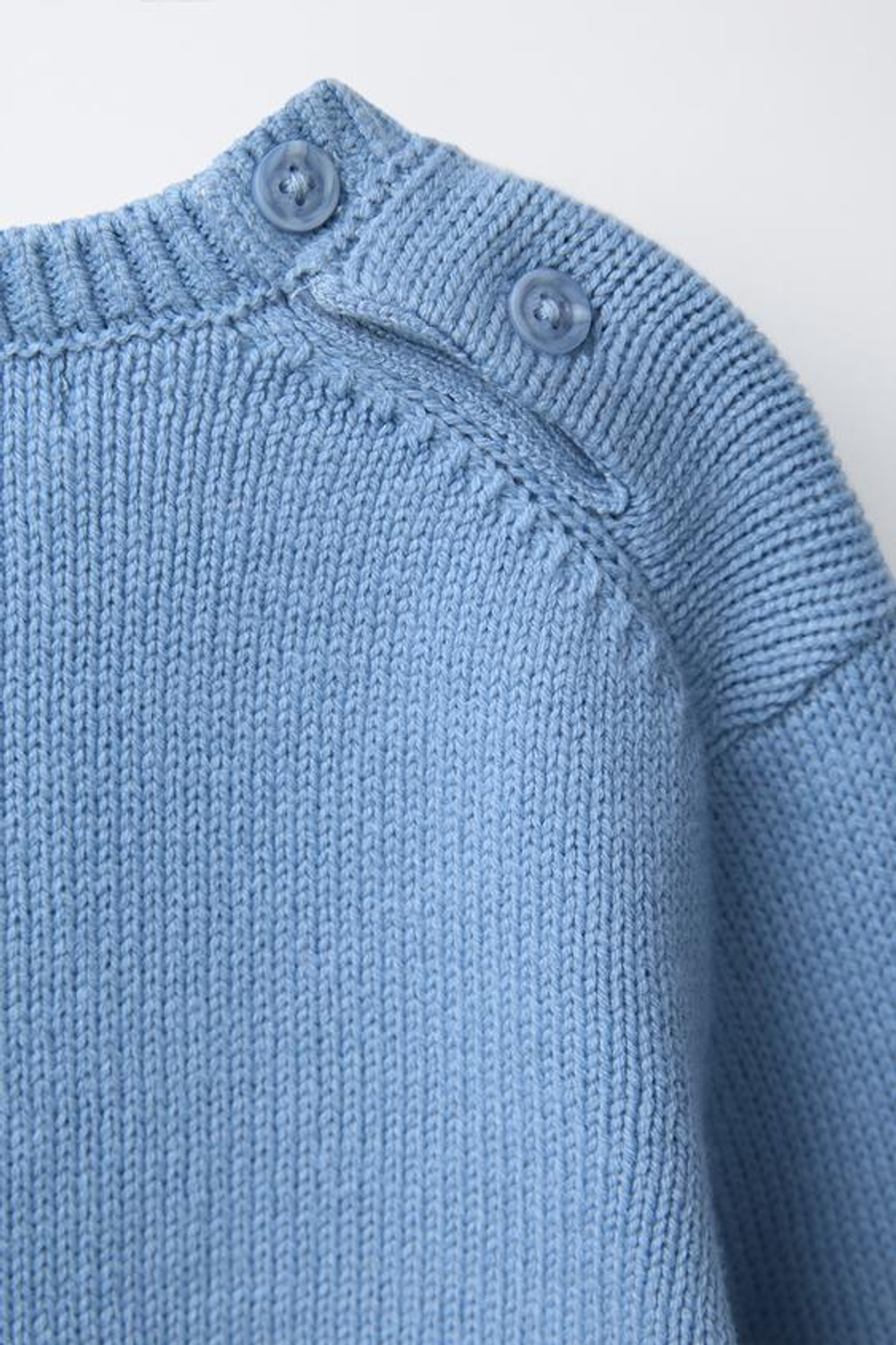 ZARA ВЯЗАНЫЙ ДЖЕМПЕР SNOOPY PEANUTS™, ГОЛУБОЙ