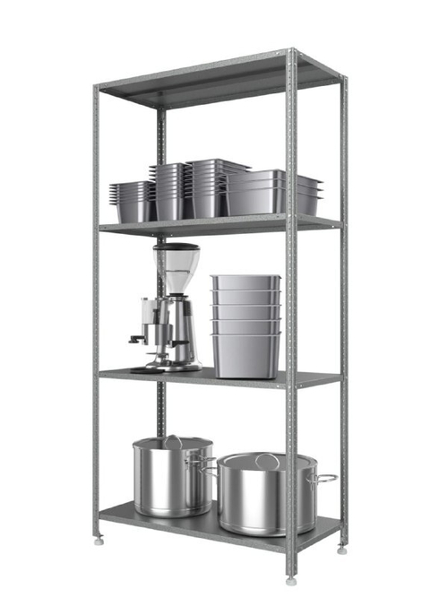 Стеллаж производственный Эконом, 700х600х1800 мм, нагрузка на полку 100 кг