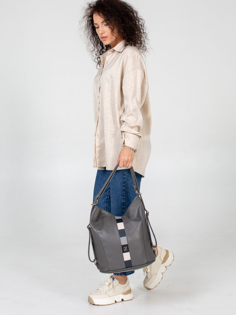 GERA Сумка-рюкзак женская через плечо, трансформер