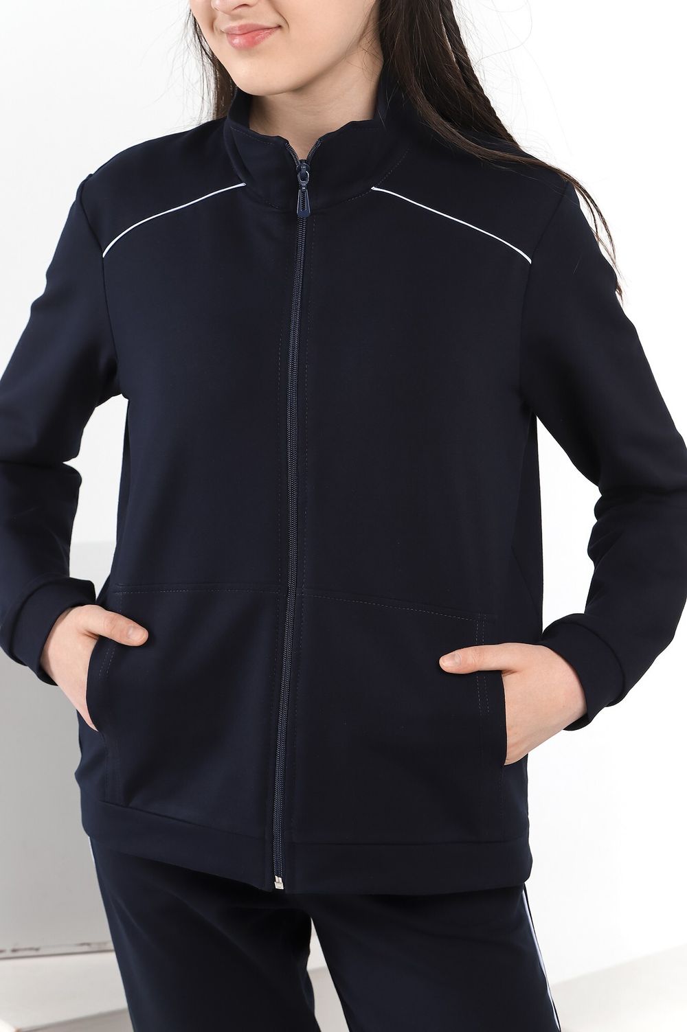 Костюм для девочки Скул-5 Виотекс ТЁМНО-СИНИЙ